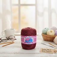 POLY KNITTING YARN WITH GRAPES