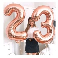 Jumbo 80 Cm Rose Gold Number 5 Balloon