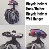 Bike Helmet hook holder with shades holder or earphone or keys, Bicycle Helmet Wall Hanger