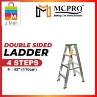 MCPRO Aluminium Double Sided Ladder 4 / 5 / 6 / 7 / 8 / 9 / 10 / 11 / 12 Steps Tangga Lipat