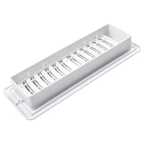 Exhaust Grill Floor Register Vent Ventilation Cover Plastic Air Vents 3"x10" 4"x10" 4"x12" Home Air