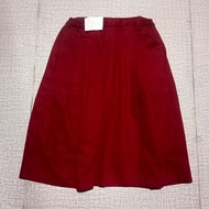 MERAH PRELOVED red pleated skirt for elementary school short brand M-260/cx294