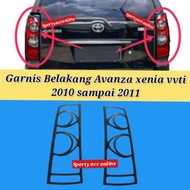 Rear garnish avanza xenia vvti 2008-2011 black matte avanza accessories avanza accessories 2006 - 20