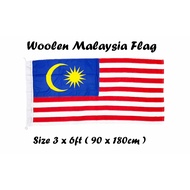 Malaysia Flag 3x6ft (Woollen), Bendera Malaysia 3x6ft, Woollen #Bendera Jahit#