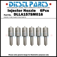 6Pcs Fuel Injector Nozzle Tips 105019-0330 DLLA157SM016 for Mitsubishi Fuso 8M20 6D24 6D24T 105110-7