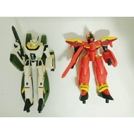 Macross 7 VF-19 Basara Valkyrie & Macross VF-1S Roy Super Valkyrie  Banpresto Mini Figure Collection