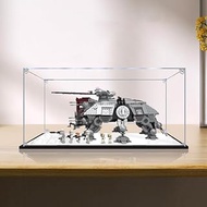 2cm Walnut Wood Grain Display Box, Coffee Black high-end countertop Display Box, Suitable for Lego 7