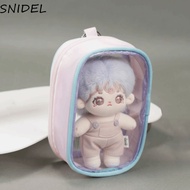 SNIDEL 10cm Transparent Doll Bag, Portable Display Doll Storage Bag, Dolls Walking Bag PVC Zipper Cl