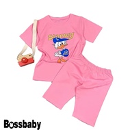 Short-sleeved Stanley duck set, many colors for babies, girls' potty clothes from 6kg-29kg.BDBG31. .