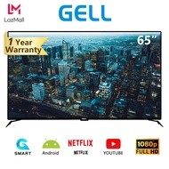 GELL 65 inches Full HD Smart TV Android Flat Screen Frameless LED TV