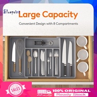 ☞BP Optimizing Drawer Space with Cutlery Organizer Expandable Kitchen Drawer Organizer Expandable Cutlery Drawer Organizer and Compact Tableware Storage for Southeast