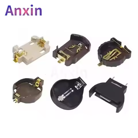 10PCS Plastic Battery Socket CR2032 CR2025 CR2016 CR1220 3V Cell CoinHolder Case Battery Boxes BS-2-