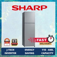 SHARP 5 Stars INVERTER 2 Door Fridge 冰箱 | AG+ Nano Deodorizer | 280L/320L/380L/410L/440L