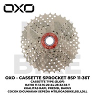OXO 8 Speed 11-36T Cassette Sprocket 11 - 36 T 8sp 8 Sp