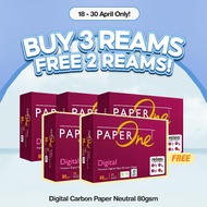PaperOne™ Digital Premium Quality 85gsm  / 80gsm Carbon Neutral Copy Paper A4 [1 Box]