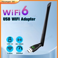 Dual Band Wireless Network Card Mini Portable WiFi6 Adapter AX900M+Bluetooth 5.4 USB Dongle Driver F