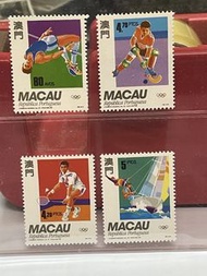 澳門1992年巴塞隆拿奧運紀念4全郵票冇黃