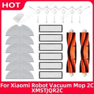 New Main Brush Side Brush Hepa Filter Mop Cloth Spare Parts For Xiaomi Robot Vacuum-Mop 2C | XMSTJQR