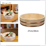 [Eigell] Wooden Sushi Rice Bowl Cooling Bowl for Cooking Restaurant Bibimbap Food