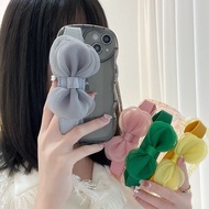 Cute Ribbon Silicone Casing iphone 11 12 13 Pro Max Case Shockproof