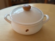 Noda Horo Enamel Pot with Lid Made in Japan