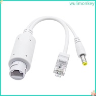WU Active PoE Splitter Adapters 48V to 12V PoE Splitter Adapter 10 100Mbps for Voip Phones Cameras V
