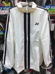 總統網羽 ( 自取可刷國旅卡) YONEX 3012 白色 外套 庫存品 出清 台灣製