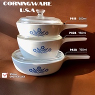 [Rare] Corningware - Blue Cornflower - Combo 03 Quanh / Heat Resistant Glass Pan