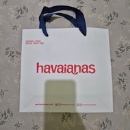 PAPER BAG PAPERBAG HAVAIANAS PRELOVED USED
