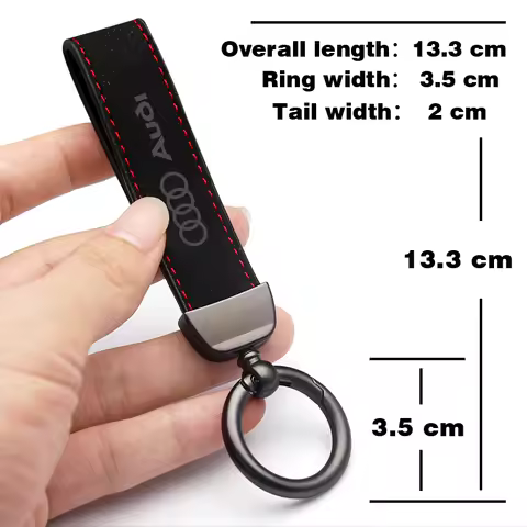 PU Leather Keychain Car Logo Car Accessories Metal Keychain For Audi A7 A3 A4 A6 Q5 A1 Q7 Q3 Q4 TT Q