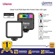 Ulanzi VL49 Black RGB Pocket Video Light Mini Lighting Multipurpose