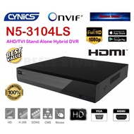 Cynics N5-3104LS 1080p HD 4+2ch AHD/TVI Stand Alone Hybrid DVR ✨HD Recorder ✨ 4CH DVR