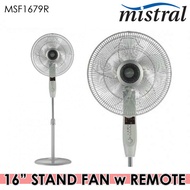 MISTRAL MSF1679R 16in Stand Fan with Remote / 55w / 3 speeds / Normal Natural Sleep Silent
