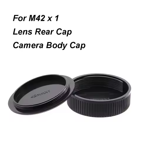For M42 M42x1 mount Lens Rear Cap or Camera Body Cap or Cap Set Plastic Black Lens Cover Lid for All