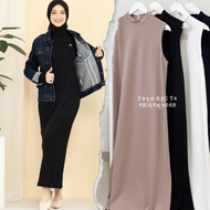 DRESS WANITA KOREA/ LONG DRESS WANITA/DRESS /INNER DRESS KOREA STYLE HIJAB /INNER DRESS PANJANG SPAN