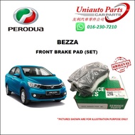 PERODUA BEZZA GUARANTEE 100% ORIGINAL FRONT BRAKE PAD (SET)