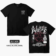 Tenuntee I A Little Piece Of Heaven Mens Cotton TShirt -Street Fitted Apparel -HumanLingerie Short S