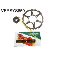 KAWASAKI VERSYS650 FRONT SPROCKET+REAR SPROCKET+CHAIN SET 520