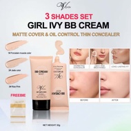 Girl Ivy Soft Matte Cover BB Cream 50g Thin Concealer Full Coverage Liquid Foundation IV80001