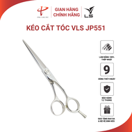 Kéo cắt tóc VLS lưỡi thẳng quai offset vênh đỡ ngón tháo rời JP551