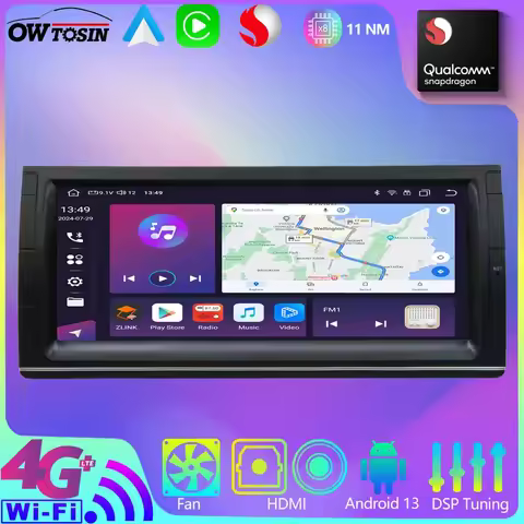 Owtosin 10.25" QCM6125 2.0GHz 8G+256G Android 13 Car Radio GPS Navigation For BMW X5 E53 2000-2007 B