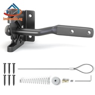 Automatic Self-Locking Gate  for Wooden Fencing Post Mount,Heavy Duty for Secure Pool, Yard, Garden 