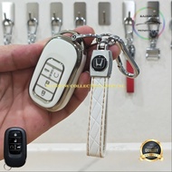 Car Key Cover HONDA CRV Hybrid HRV Hybrid Civic Accord RS Turbo Premium Silver Edge