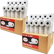 (100 Rolls) 2 1/4 x 85' First Data FD130 FD50 FD400 FD55 FD100Ti Thermal Paper (100 Rolls) BPA Free 