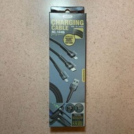 全新Remax Many Series 3 in 1 Charging Cable RC-124th 簡易一拖三充電線