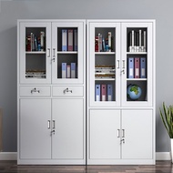 Thickened Office File Cabinet Iron Sheet Voucher Data Cabinet Document Cabinet Staff Wardrobe Locker with Lock Low Cabinet