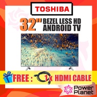 [FREE HDMI CABLE] Toshiba 32" HD TV 32V35KP Android Smart LED TV DVT-T2 Bezel-less / Toshiba V31M HD