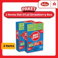 Paket 2 Biskuit Roma Slai Olai Strawberry Box