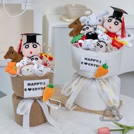 [Graduation Gift] Creative Graduation Crayon Shin-Chan Bouquet Doctor Hat Crayon Shin-Chan Doll Bouq