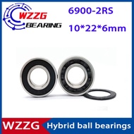 6900-2RS 10*22*6mm Bearing Steel Hybrid Ceramic Ball Bearing Bicycle Rolling Bearing